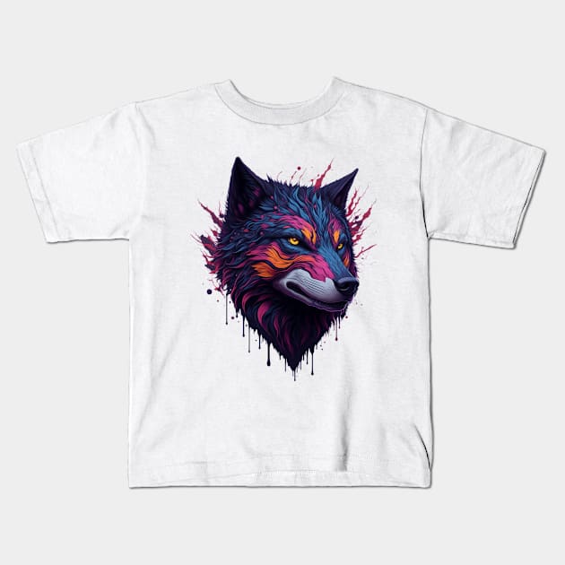 Lone Wolf Kids T-Shirt by Fanbros_art